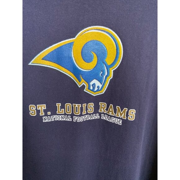 Y2K NFL TEAM APPARAL MEN'S ST. LOUIS RAMS TEE SHIRT SZ 2XL - Picture 3 of 5
